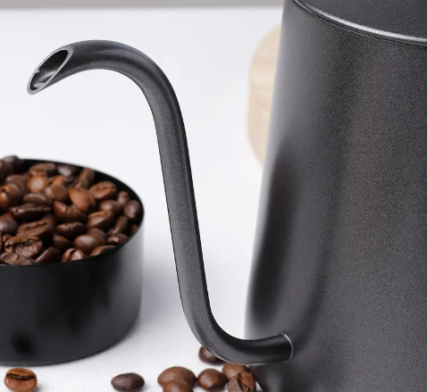 Cafeteira e Chaleira Pescoço de Ganso Preta Aço Inoxidável - 250ml e 350ml