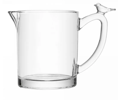 Leiteira Transparente 250ml c/ Detalhe Bird na Alça