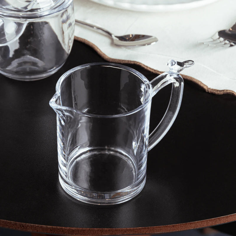 Leiteira Transparente 250ml c/ Detalhe Bird na Alça
