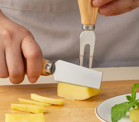 Conjunto de Faca para Cortar Queijo - Kit 4 Peças