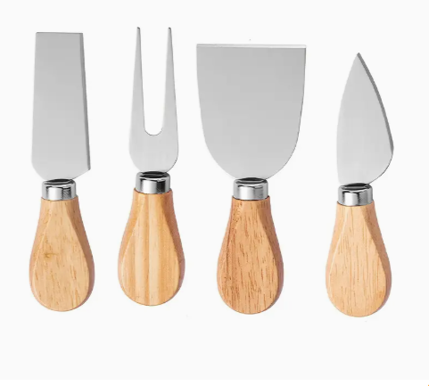 Conjunto de Faca para Cortar Queijo - Kit 4 Peças